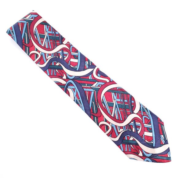 Marco Cellini Men 100% Silk Tie Multicolor Size 60x4 - NWOT - Picture 1 of 6